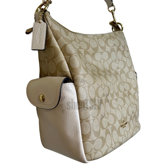 EUC Coach Pennie Shoulder Bag In Signature Canvas - Picture 3 of 10